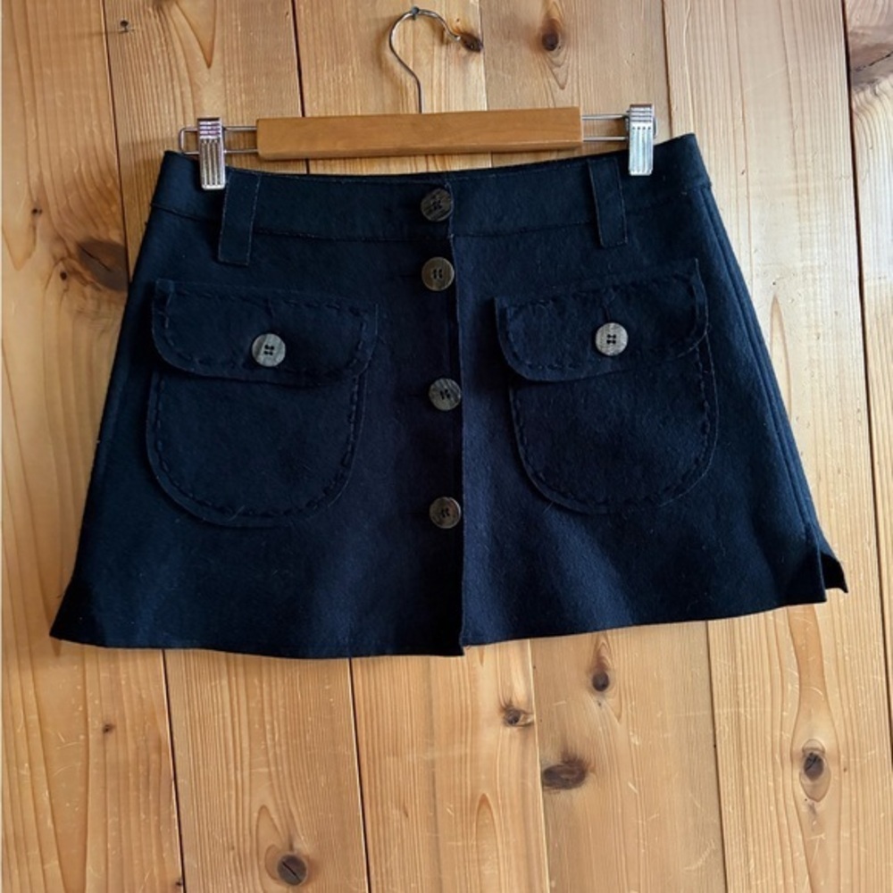 Vintage ROMEO GIGLI Wool Mini Skirt